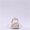 Tamaris Folla Double Velcro Strap Sandal - Light Gold